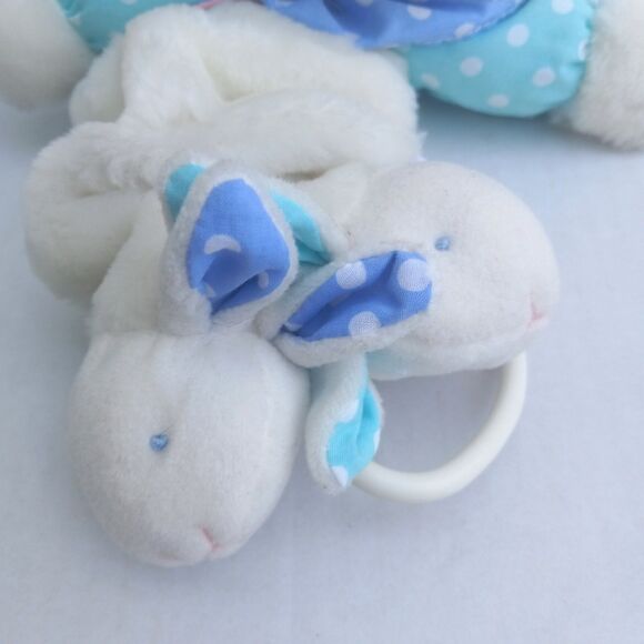 Vtg First Peek Plush Rabbit Musical Pull Toy-Crib-Stroller-London Bridge-Working - Picture 5 of 9